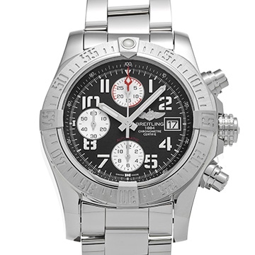 ブライトリング アベンジャー II クロノグラフ A1338111/BC33 ブラック/シルバー メンズ 時計 【中古】【wristwatch】