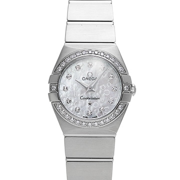 オメガ コンステレーション クォーツ 123.15.24.60.55.005 ホワイトシェル/ダイヤモンド レディース 時計 【中古】【wristwatch】