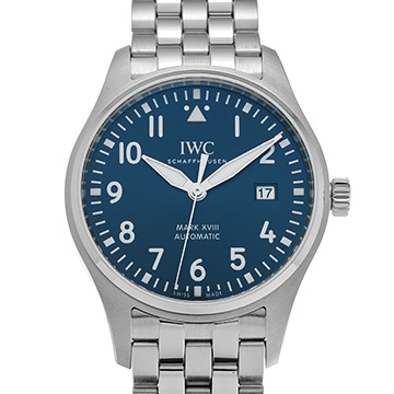 IWC マークXVIII マーク18 プティ・プランス IW327014 ブルー メンズ 時計 【中古】【wristwatch】