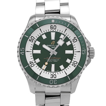 ブライトリング スーパーオーシャン オートマチック 44 A17376A31L1A1 グリーン メンズ 時計 【中古】【wristwatch】