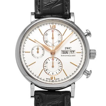 IWC ポートフィノ クロノグラフ IW391031 シルバー メンズ 時計 【中古】【wristwatch】