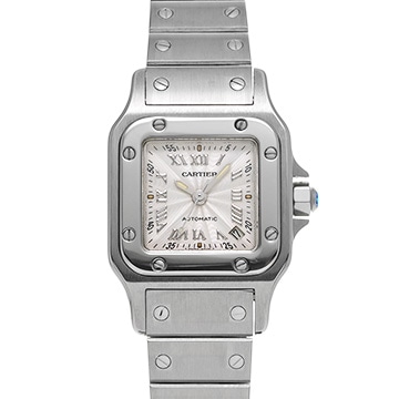 カルティエ サントス ガルベ SM 20周年限定 W20044D6 シルバー レディース 時計 【中古】【wristwatch】