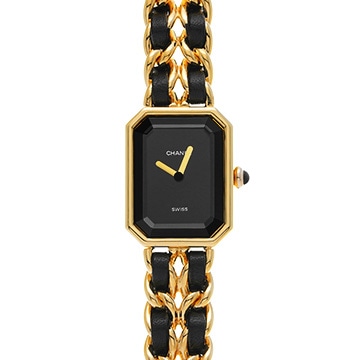 シャネル プルミエール S H0001 ブラック レディース 時計 【中古】【wristwatch】