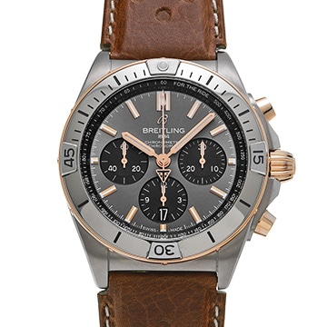 ブライトリング クロノマット B01 42 トライアンフ TB0134101M1X1 グレー/ブラック メンズ 時計 【中古】【wristwatch】