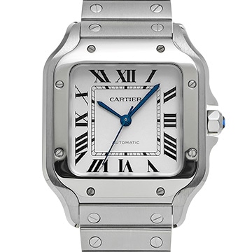 カルティエ サントス ドゥ カルティエ MM WSSA0029 シルバー メンズ 時計 【中古】【wristwatch】
