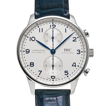 IWC ポルトギーゼ クロノグラフ IW371605 シルバー メンズ 時計 【中古】【wristwatch】