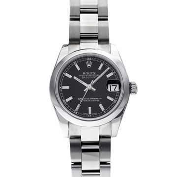 ロレックス デイトジャスト 178240 ブラック ユニセックス 時計 【中古】【wristwatch】
