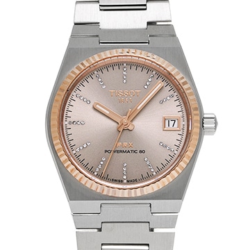 ティソ PRX 35MM パワーマティック 80 T931.207.41.336.00 グレー/ダイヤモンド メンズ 時計 【中古】【wristwatch】