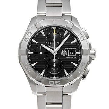 タグ ホイヤー アクアレーサー キャリバー16 クロノグラフ CAY2110.BA0927 ブラック メンズ 時計 【中古】【wristwatch】