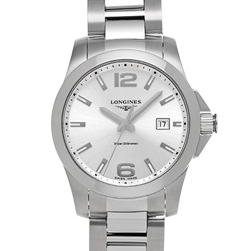 ロンジン コンクエスト L3.759.4.76.6 シルバー メンズ 時計 【中古】【wristwatch】