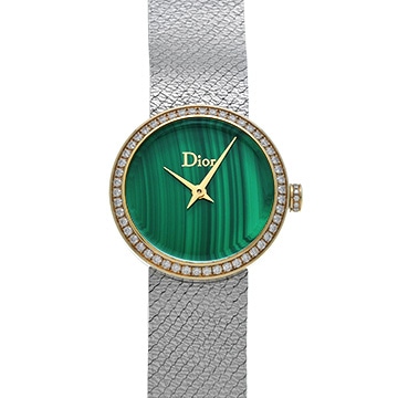 ディオール ラ デ ドゥ ディオール サティーヌ マカライト CD047122 マカライト レディース 時計 【中古】【wristwatch】