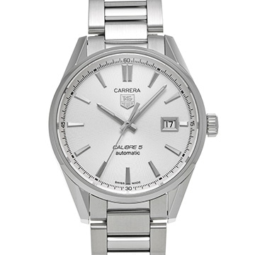 タグ ホイヤー カレラ キャリバー5 WAR211B.BA0782 シルバー メンズ 時計 【中古】【wristwatch】