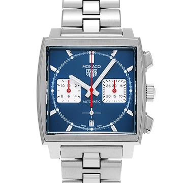 タグ ホイヤー モナコ キャリバーホイヤー02 クロノグラフ CBL2111.BA0644 ブルー/シルバー メンズ 時計 【中古】【wristwatch】
