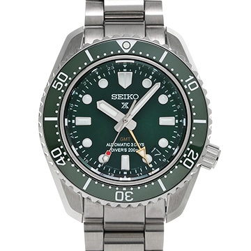 セイコー プロスペックス ダイバースキューバ 1968 メカニカルダイバーズ 現代デザイン GMT SBEJ009 グリーン メンズ 時計 【中古】【wristwatch】