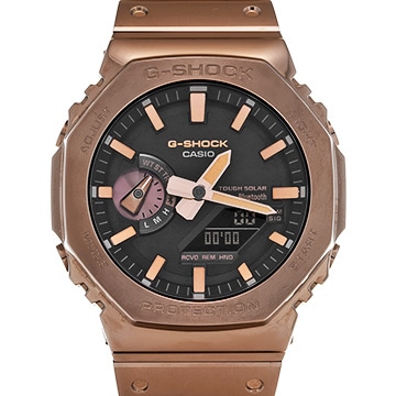 カシオ G-SHOCK 2100シリーズ フルメタル GM-B2100GD-5AJF ブラック メンズ 時計 【中古】【wristwatch】