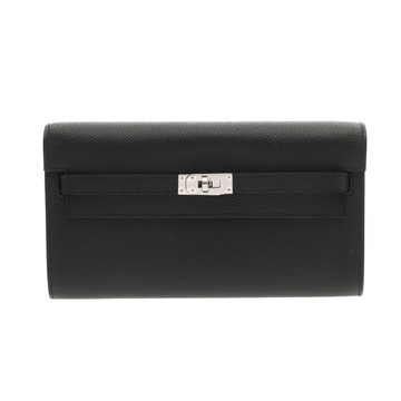エルメス ケリーウォレット ロングトゥーゴー  ブラック ヴォーエプソン レディース 財布 【未使用】【purse】