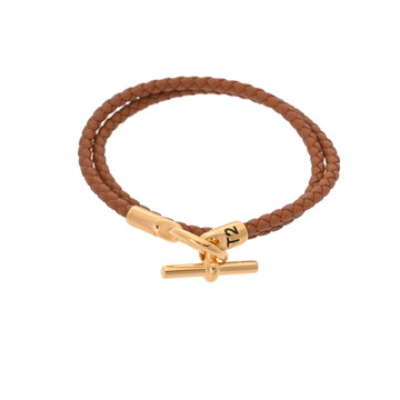 エルメス グレナン ドゥブルトゥール ＃T2 ゴールド/ゴールド金具 ヴォースイフト レディース ジュエリー 【中古】【jewelry】