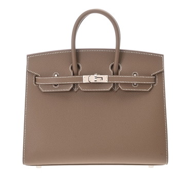 エルメス バーキン 25 セリエ エトゥープ ヴォーエプソン レディース バッグ 【未使用】【bag】