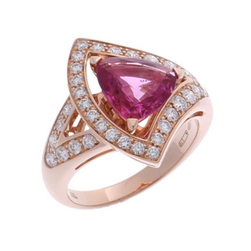 ブルガリ ディーヴァードリーム リング #52 ゴールド 354374 K18ピンクゴールド PG レディース ジュエリー 【中古】【jewelry】