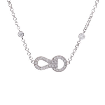 カルティエ アグラフ ネックレス シルバー CRB7224508 K18ホワイトゴールド WG レディース ジュエリー 【中古】【jewelry】