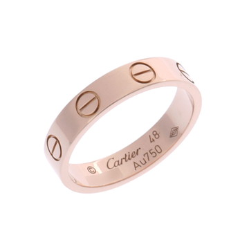 カルティエ ミニラブリング #48 ゴールド CRB4085248 K18ピンクゴールド PG ユニセックス ジュエリー 【中古】【jewelry】