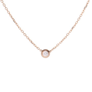 カルティエ ダムール ネックレス XS ゴールド CRB7224516 K18ピンクゴールド PG レディース ジュエリー 【中古】【jewelry】