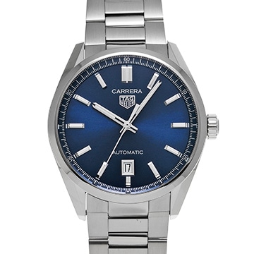 タグ ホイヤー カレラ キャリバー5 デイト WBN2112.BA0639 ブルー メンズ 時計 【中古】【wristwatch】