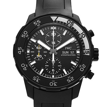 IWC アクアタイマー クロノグラフ ガラパゴスアイランド IW376705 ブラック メンズ 時計 【中古】【wristwatch】