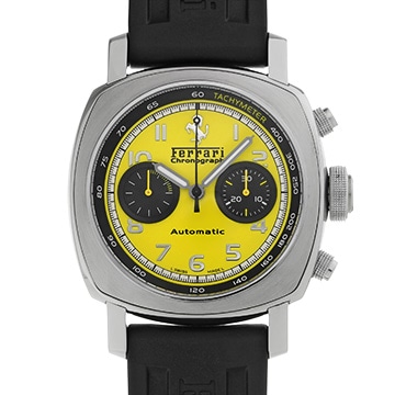 パネライ フェラーリ グランツーリズモ クロノグラフ FER00011 イエロー/ブラック メンズ 時計 【中古】【wristwatch】