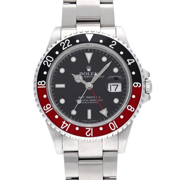 ロレックス GMTマスターII スティックダイヤル 16710T ブラック メンズ 時計 【中古】【wristwatch】