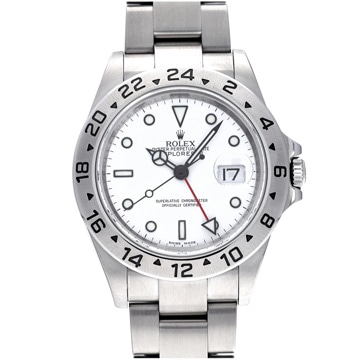 ロレックス エクスプローラーII 16570 ホワイト メンズ 時計 【中古】【wristwatch】