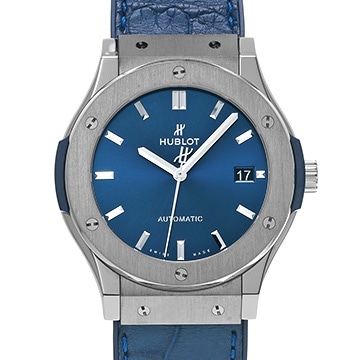 ウブロ クラシックフュージョン チタニウム ブルー 511.NX.7170.LR ブルー メンズ 時計 【中古】【wristwatch】