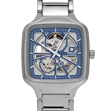 ラドー トゥルー スクエア R27083202 ブルー メンズ 時計 【中古】【wristwatch】