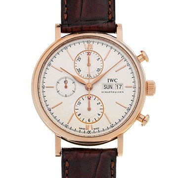 IWC ポートフィノ クロノグラフ IW391020 シルバー メンズ 時計 【中古】【wristwatch】