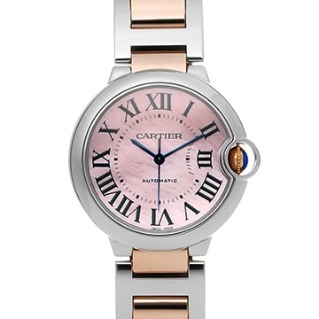 カルティエ バロンブルー 36MM W6920033 ピンクシェル ユニセックス 時計 【中古】【wristwatch】