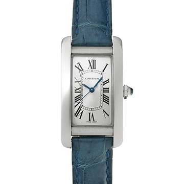 カルティエ タンク アメリカン MM WSTA0017 シルバー ユニセックス 時計 【中古】【wristwatch】