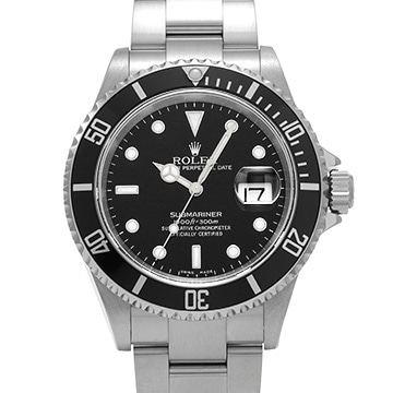 ロレックス サブマリーナ デイト 16610 ブラック メンズ 時計 【中古】【wristwatch】
