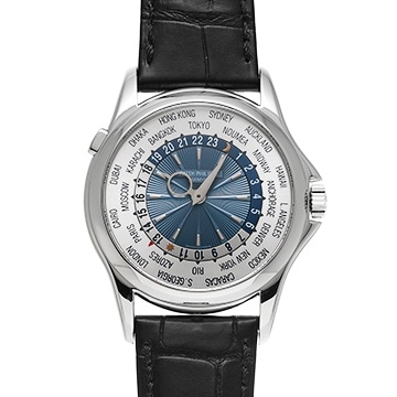 パテック フィリップ ワールドタイム 5130P-001 シルバー/ブルー メンズ 時計 【中古】【wristwatch】