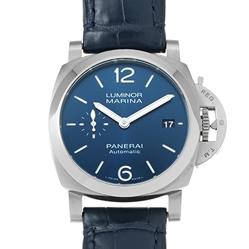 パネライ ルミノールマリーナ クアランタ PAM01370 ブルー メンズ 時計 【中古】【wristwatch】