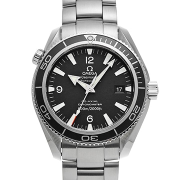 オメガ シーマスター プラネットオーシャン 600 コーアクシャル 2201.50 ブラック メンズ 時計 【中古】【wristwatch】