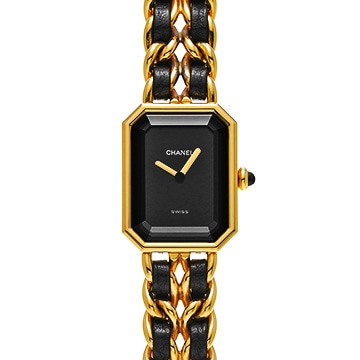 シャネル プルミエール S H0001 ブラック レディース 時計 【中古】【wristwatch】
