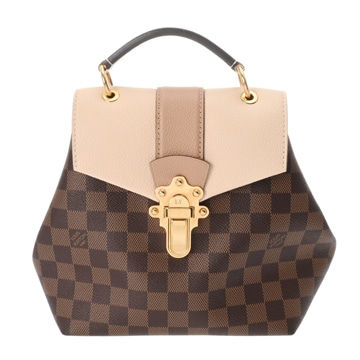 ルイ ヴィトン ダミエ クラプトンバックパック クレーム N42259 ダミエキャンバス レディース バッグ 【中古】【bag】