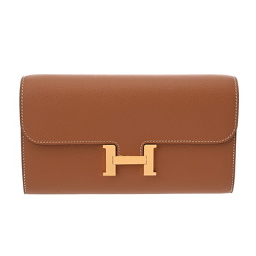 エルメス コンスタンス ロングトゥーゴー ゴールド エバーカラー レディース 財布 【新品】【purse】