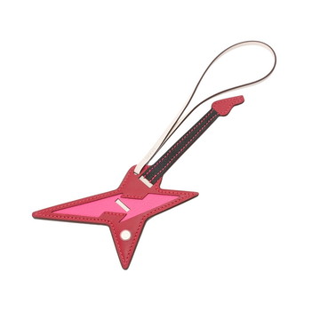 エルメス ロックチャーム ルージュヴィフ/ローズポップ/ブラック タデラクト/シェーブル ユニセックス 【未使用】【other】