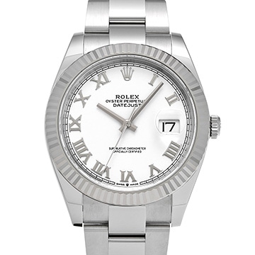 ロレックス デイトジャスト 41 126334 ホワイト メンズ 時計 【中古】【wristwatch】