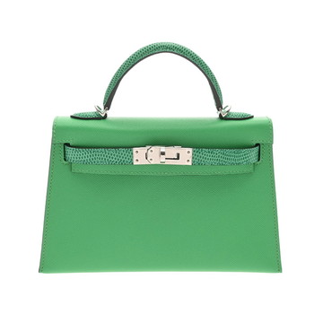 エルメス ミニケリー2 タッチ ヴェールコミック リザード/ヴォーエプソン レディース バッグ 【未使用】【bag】