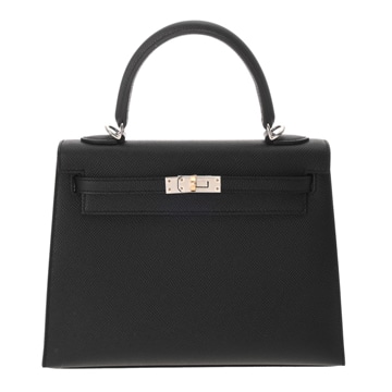 エルメス ケリー 25 外縫い ブラック ヴォーエプソン レディース バッグ 【未使用】【bag】