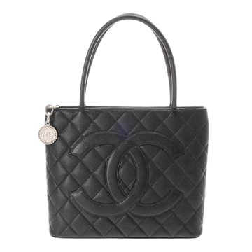 シャネル マトラッセ 復刻トート ブラック A01804 キャビアスキン レディース バッグ 【中古】【bag】