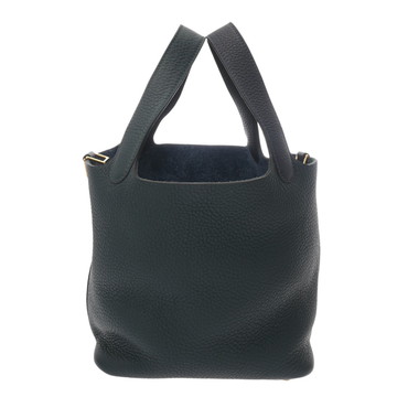 エルメス ピコタン ロック PM カザック ブルーアンクル/ヴェールシプレス トリヨンクレマンス レディース バッグ 【中古】【bag】
