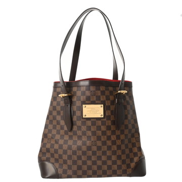 ルイ ヴィトン ダミエ ハムステッド GM ブラウン N51203 ダミエキャンバス レディース バッグ 【中古】【bag】